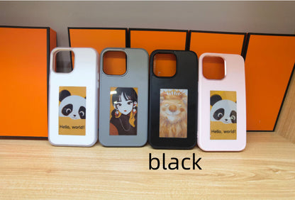 Hot New Items at Buy Center: Four-color E-ink Screen Projection Screen DIY Phone Case Black