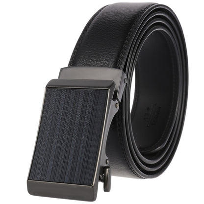 Ceinture en alliage de cuir de vache avec boucle automatique pour homme