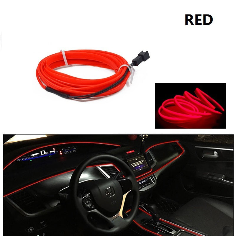 Fresh on the Scene at Buy Center: Car Mounted Ambient Light 6-meter USB LED Light Emitting Cable Red Usb Drive 6 M