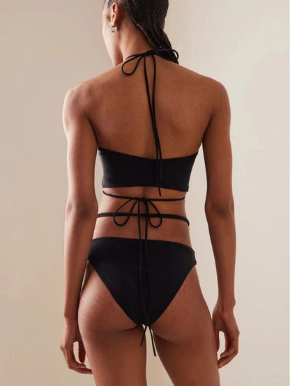 Hot New Items at Buy Center: Women's Split Lace-up Bikini Swimsuit