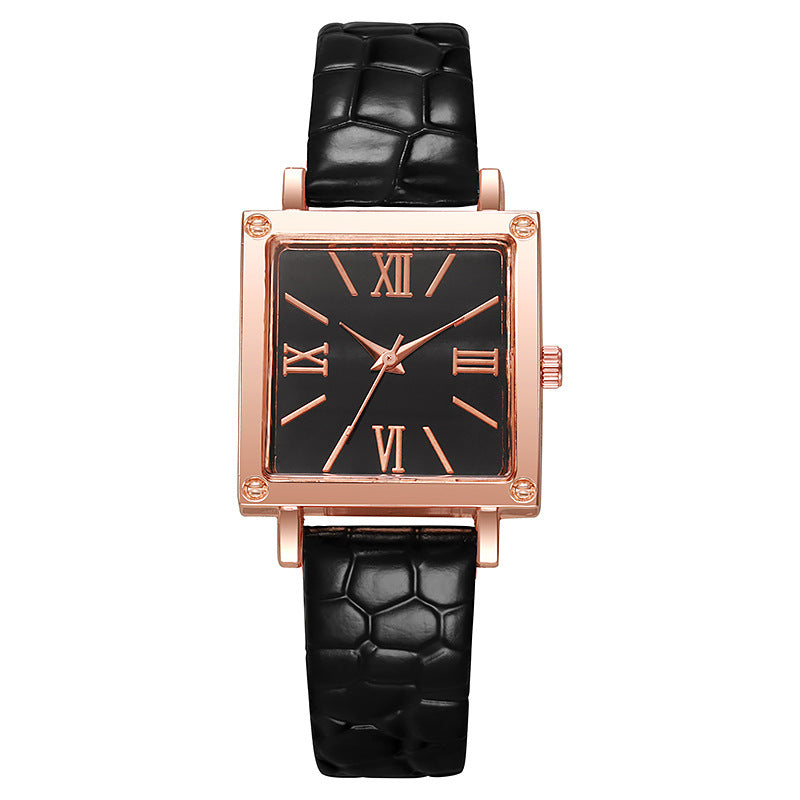 Square Watch Affordable Luxury Fashion Bamboo Pattern