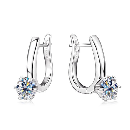 Six-claw Diamond Earring Ear Clip Buy Center