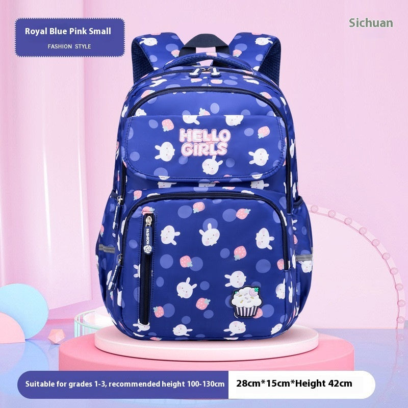 Fresh on the Scene at Buy Center: 6-12-year-old Primary School Children's Backpack Large Capacity Schoolbag Blue Small Size