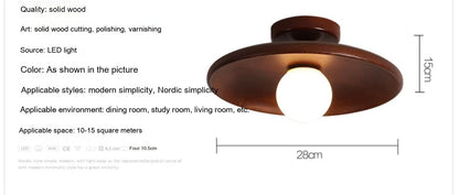 Newly Released at Buy Center: Japanese-style Solid Wood Aisle Light Ceiling Lamp Modern Minimalist