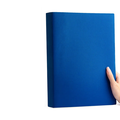 New at Buy Center: Notebook Thickened Notepad Soft Leather Blank Blue