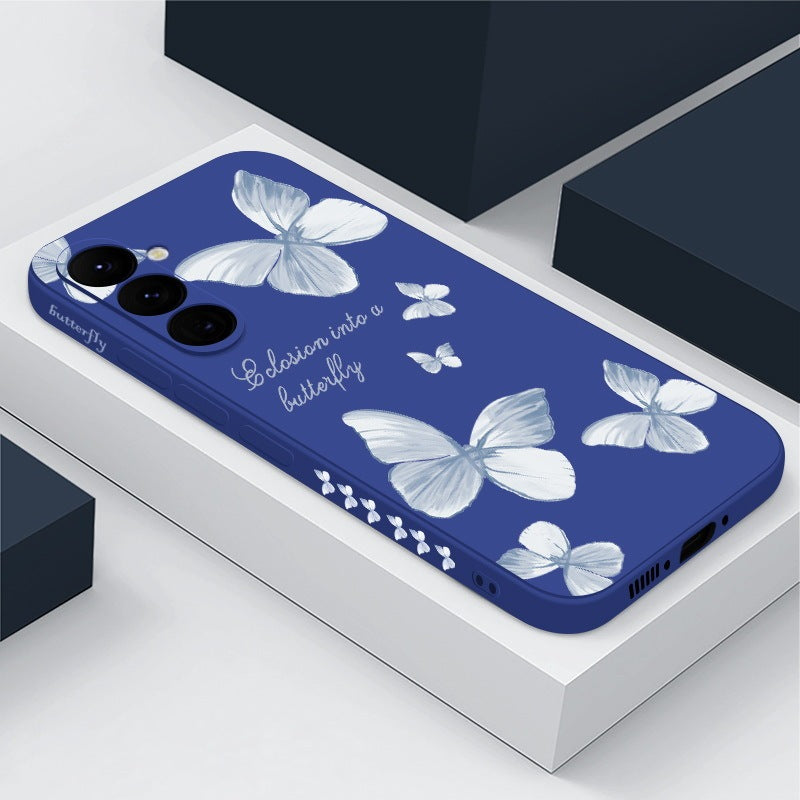 New at Buy Center: Butterfly Phone Case Straight Edge Drop-resistant Graffiti Painted Protective Cover