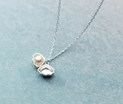 Fresh Arrivals at Buy Center: Personalized Simple S925 Silver Shell Necklace For Women