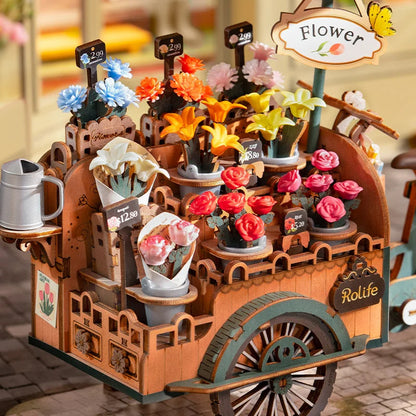 Fresh Arrivals at Buy Center: Rolife New Wooden Puzzle Blossom Cart Building Toys DIY 3D Model For Gifts