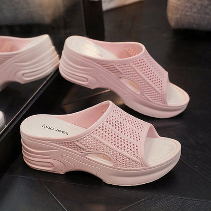 Zapatillas de tacón alto para mujer con plataforma antideslizante para uso exterior