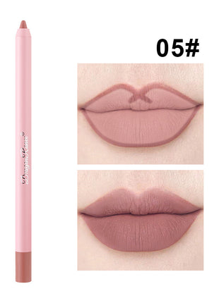 Lápiz labial delineador de labios resistente al agua con acabado mate Cameo Brown Hook Line Lip