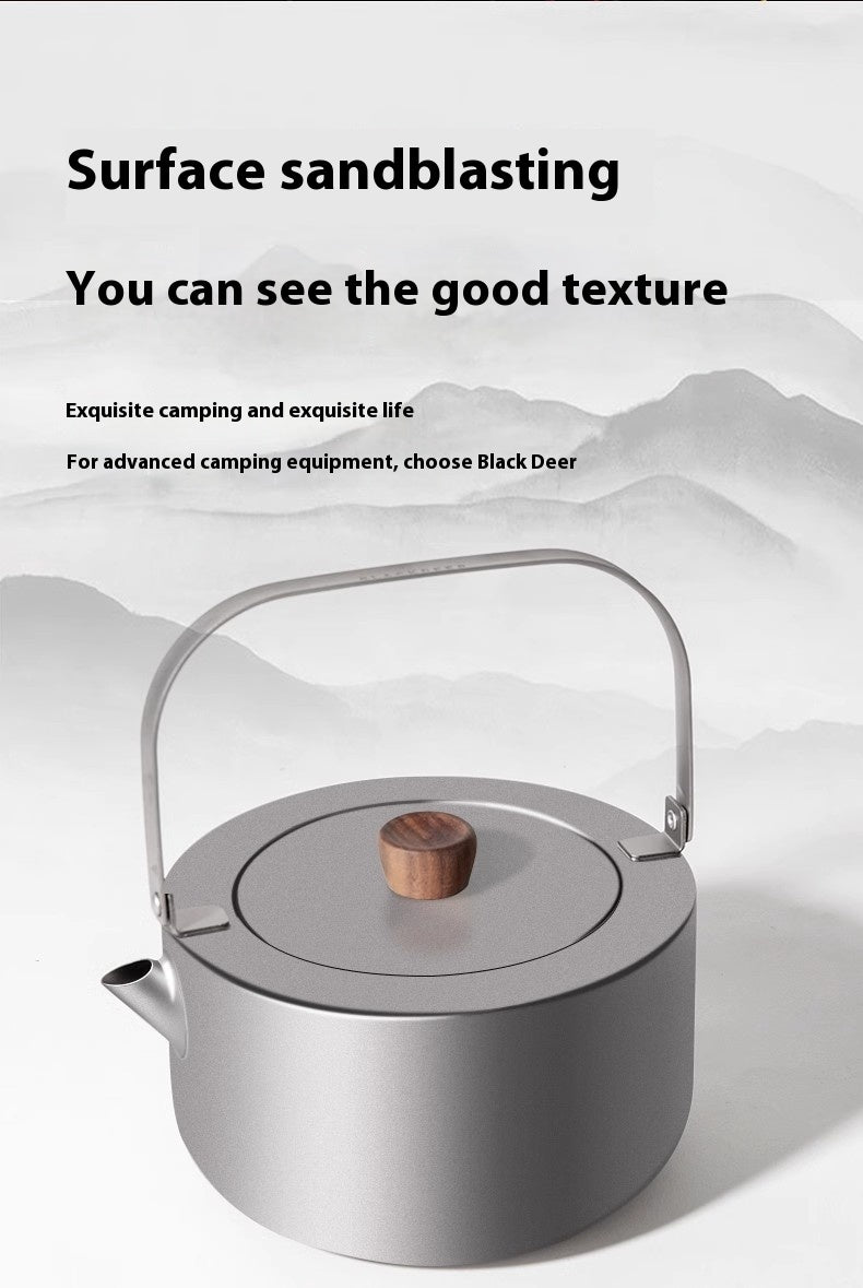 Just Arrived at Buy Center: Lightweight Portable 12L Outdoor Camping Outdoor Boiling Teapot