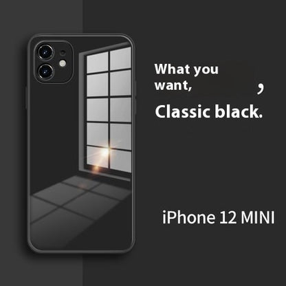 Now Available at Buy Center: Applicable To Liquid Silicone Glass Phone Case Black