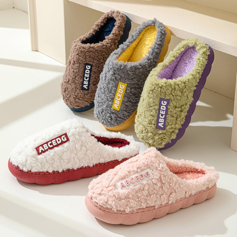 Indoor Warm Thickened Couple Cotton Slippers Buy Center