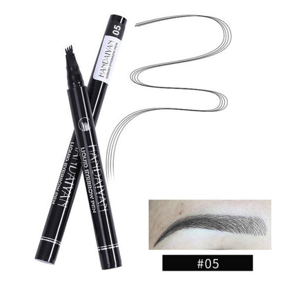 Trending Now at Buy Center: Microblading Eyebrow Pencil Waterproof Fork Tip Tattoo Pen Tinted Fine Sketch Eye Brow Pencils Long Lasting Eyebrows 05 black