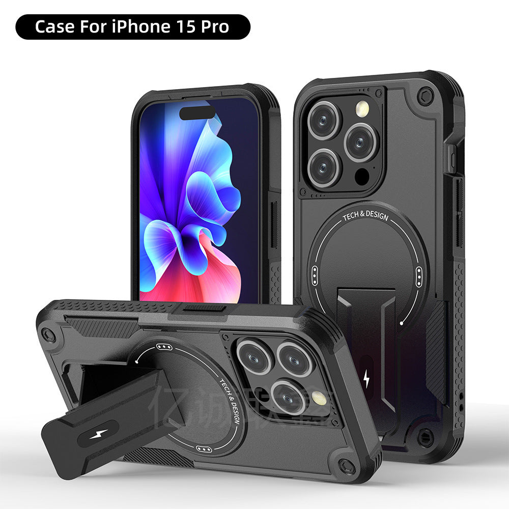 Just Arrived at Buy Center: 15 Phone Case Bundesliga Magnetic IPhone14Plus Invisible Bracket Graphite Black