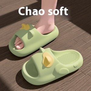 Just Arrived at Buy Center: Cute Cat Stereo Ears Couple Home Sandals Green