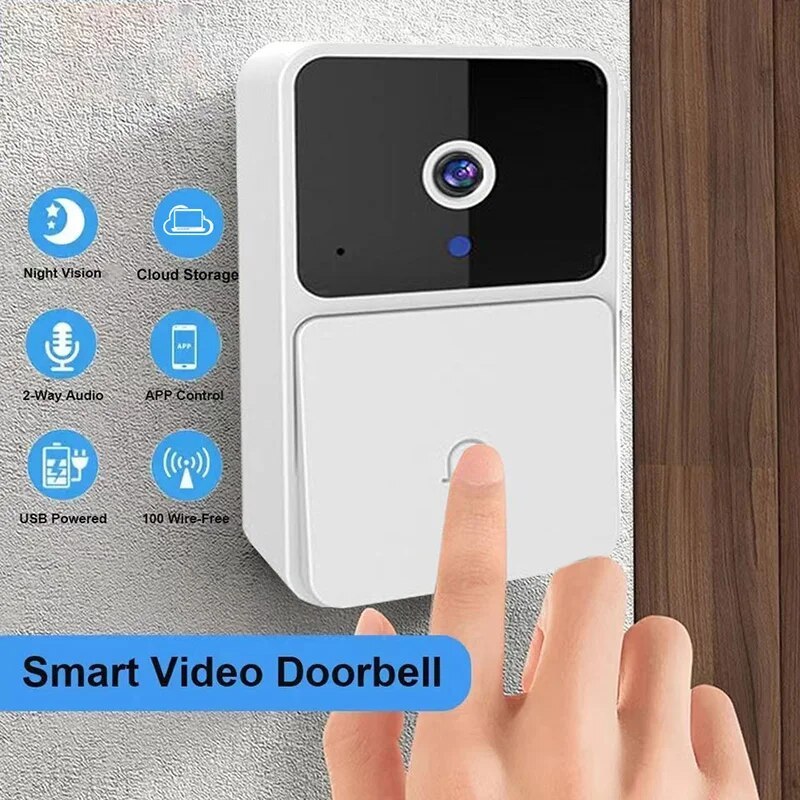 WIFI Video Doorbell Camera Wireless Night Vision Smart Home Security HD Door Bell Two Way Intercom Voice Change For Home Buy Center