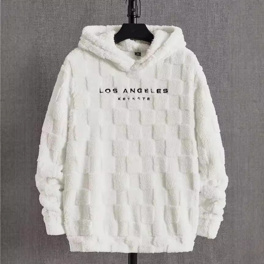 New Hooded Loose Sweater Lamb Wool Pullover Coat