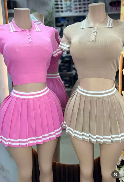 Newly Released at Buy Center: Casual Set Trendy Tops Pleated Skirt Two-piece Set