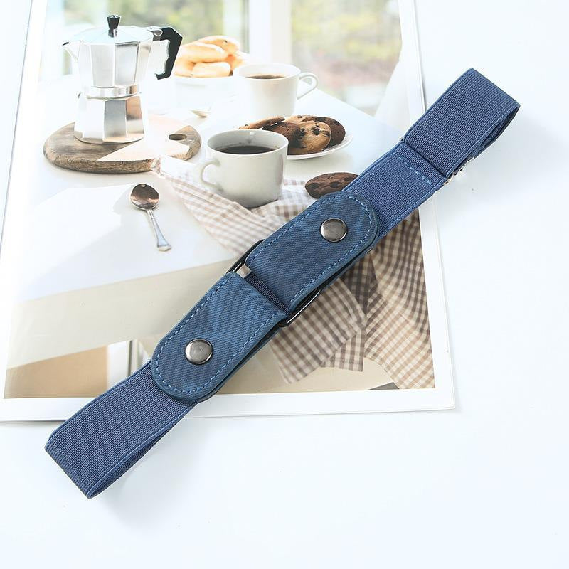 Women's Elastic Non-porous Decorative All-matching Jeans Belt Buy Center