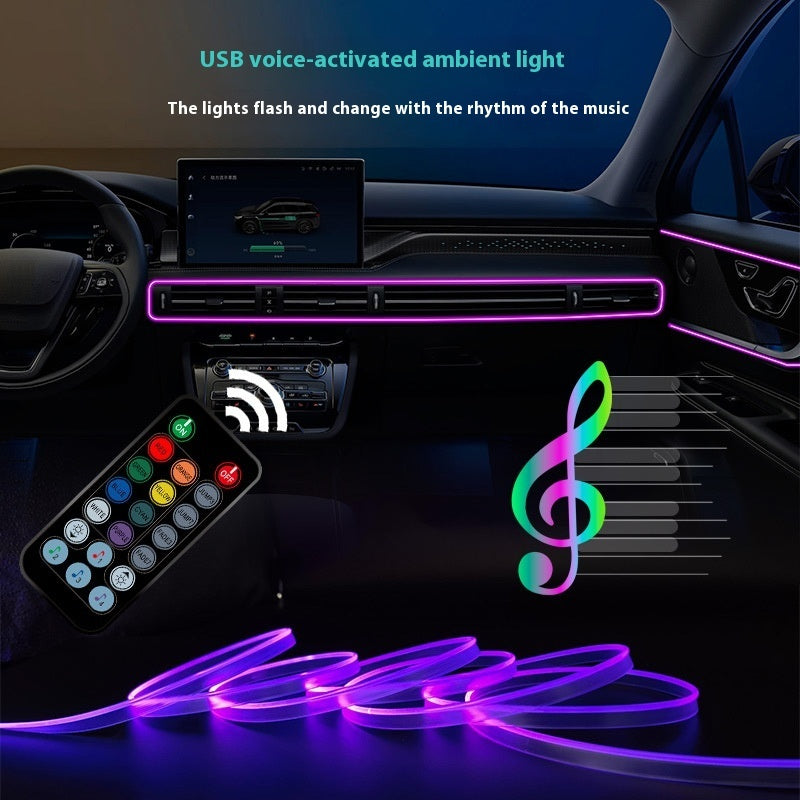 Hot New Arrivals at Buy Center: Car Atmosphere Light 64 Color Colorful Optical Fiber Atmosphere Light