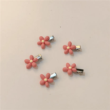 Buy Center Hot Pick-Soft Girl Cute Series Peach Hair Clip Hairpin 3364 Little Flowers Plastic