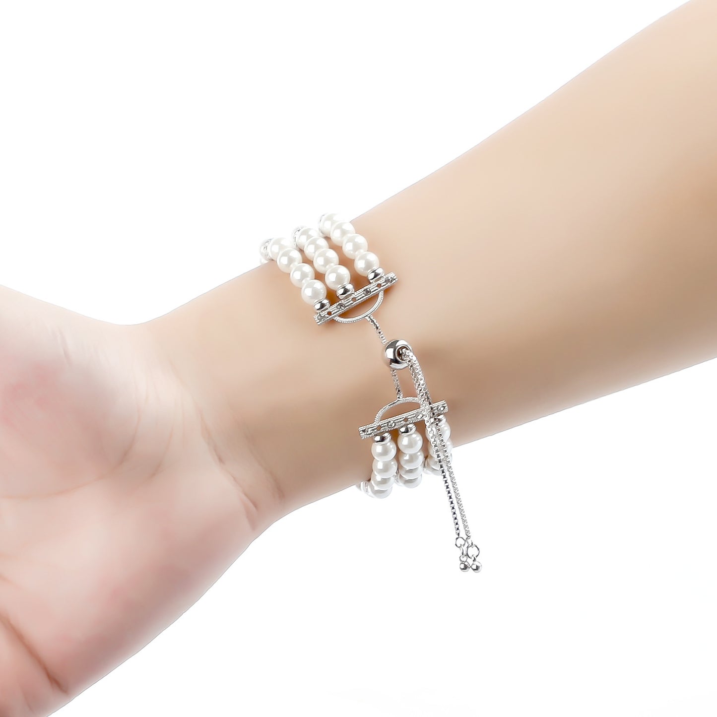 Bracelet extensible avec perles