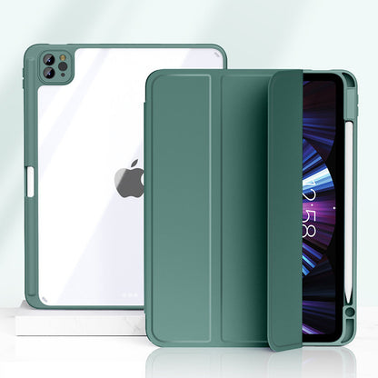 Trending Now at Buy Center: Compatible with Apple , Magnetic Split Protective Case With Pen Slot Dark night green