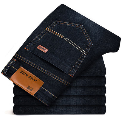 Fresh on the Scene at Buy Center: Men's Stretch Slim Straight Business Casual Jeans