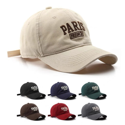 Personalized Washed Letters Embroidered Peaked Cap Outdoor Travel | Men's Clothing2 | Buy Center