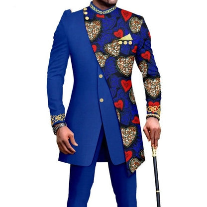 Traje de dos piezas ajustado de talla L para hombre africano de One Piece Dropshipping