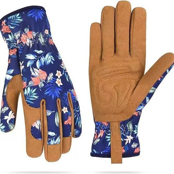 Microfiber Printing Gloves Flower Garden Planting Plucking Buy Center