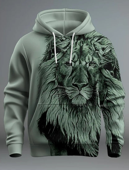 Newly Released at Buy Center: Fashion Brand Lion's Head 3D Hoodie Fashion Men And Women 6 Style