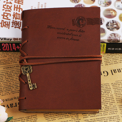 Now Available at Buy Center: Creative Stationery Retro Bandage Faux Leather Handbook Diary Small book coffee color