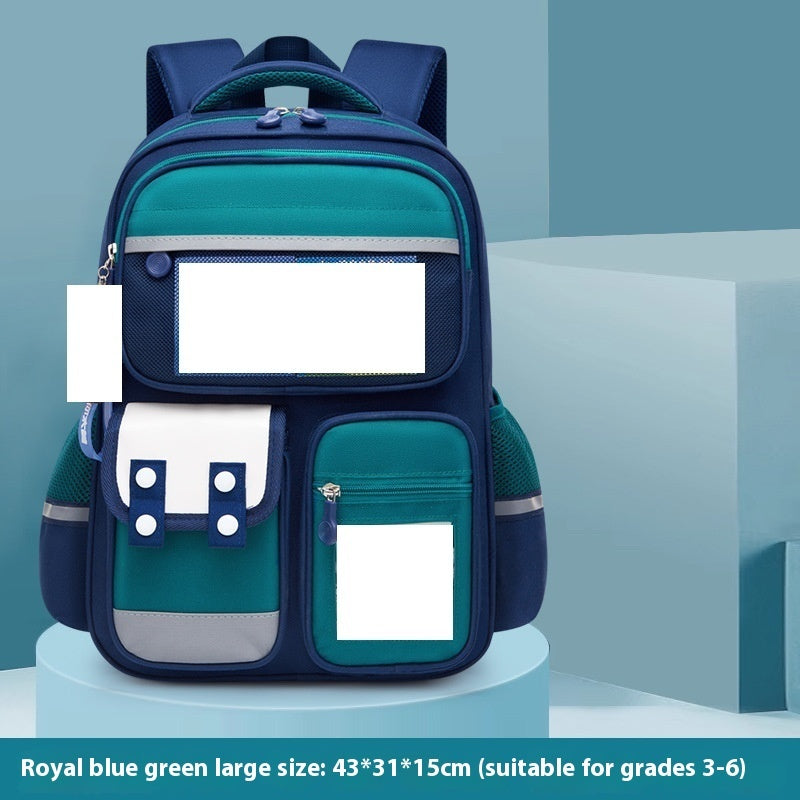 Hot New Items at Buy Center: Backpack Lightweight And Large Capacity Schoolbag Green Plus Size Single Schoolbag