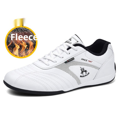 Trending Now at Buy Center: Autumn And Winter Cotton-padded Shoes With Velvet Men's Casual Sneaker White