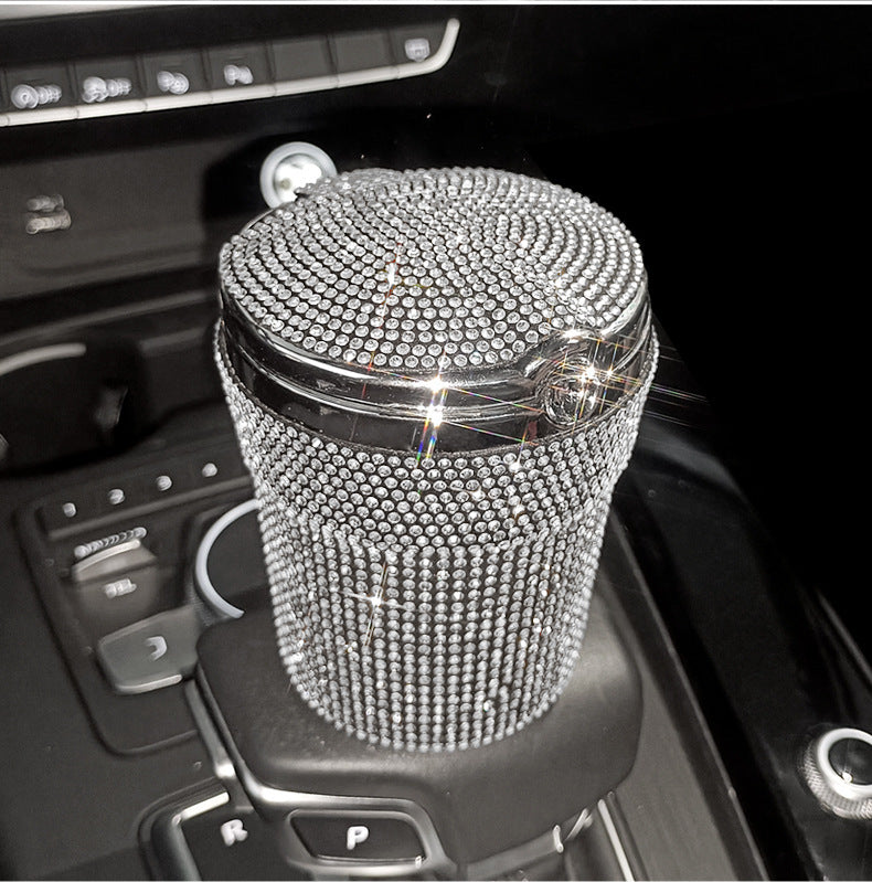 Hot New Arrivals at Buy Center: Creative Covered Diamond Inlaid Car Ashtray