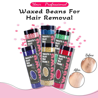 Hot New Items at Buy Center: WUWUVISTA Hard Wax Beads 14.11oz Bottle Wax Beans Hair Removal Waxing For Wax Heater Painless Beans For All Hair Types, Body, Face, Leg, Underarm