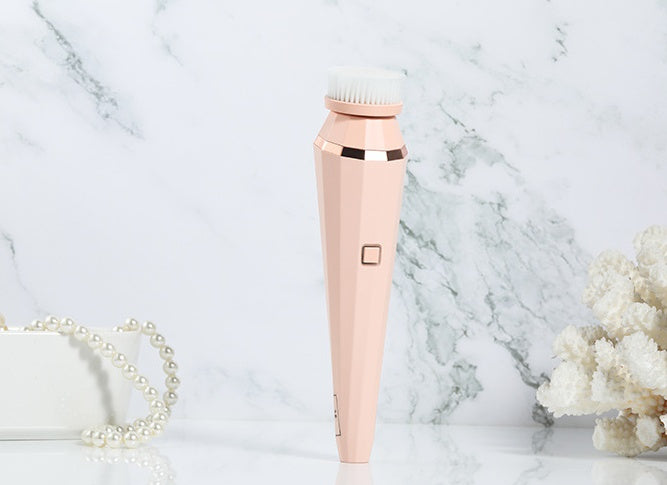 Fresh Arrivals at Buy Center: 4 In 1 USB Rechargeable Electric Facial Cleansing Brush Soft Skin Care Portable Massager Face Brush Deep Cleaning Device