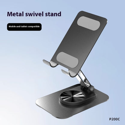 Hot New Items at Buy Center: Aluminum Alloy Mobile Phone Holder Lazy Folding Rotation P200C Gray