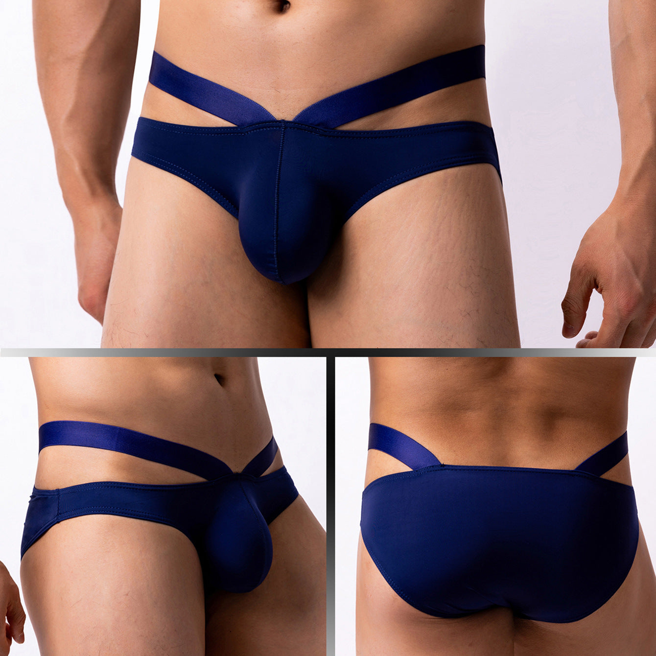 Thin Ice Silk Low Waist Men's Underwear Briefs Buy Center