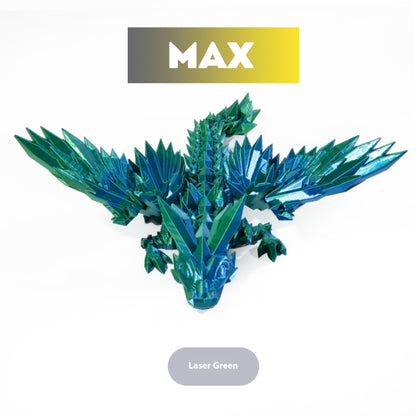 Hot New Items at Buy Center: 3D Printed Gemstone Flying Dragon Deformed Figurine Crystal Laser Green MAX Version