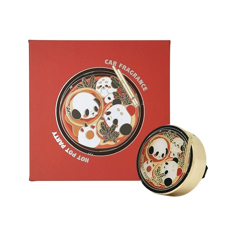 Newly Released at Buy Center: Panda Hot Pot Car Fragrance Outlet Perfume Decoration