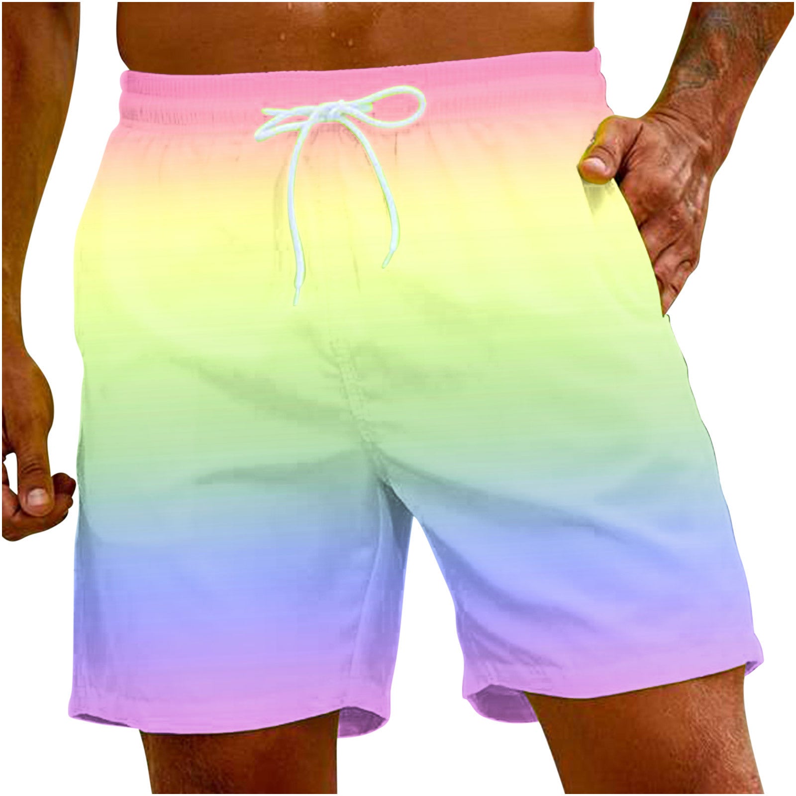 Newly Released at Buy Center: Casual Men's Solid Color Beach Pants