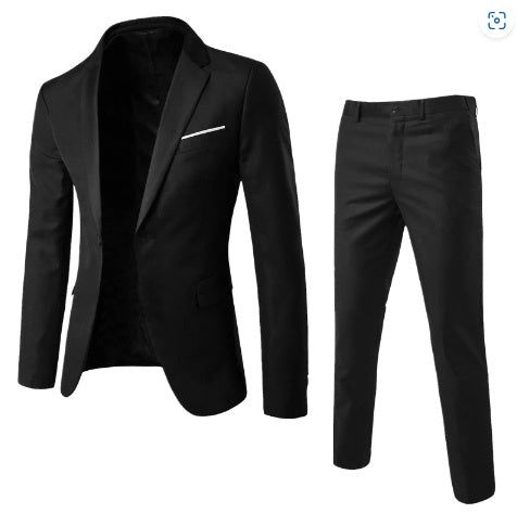 Two-piece Suit Business Professional Formal Wear Korean Slim Fit Buy Center