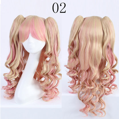 Perruque Lolita style clip double tigre