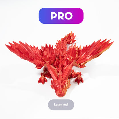 Hot New Items at Buy Center: 3D Printed Gemstone Flying Dragon Deformed Figurine Crystal Laser Red PRO Version