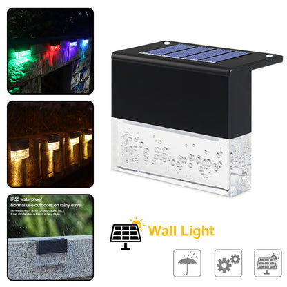 Waterproof New RGB LED Solar Light Step Fence Light Buy Center