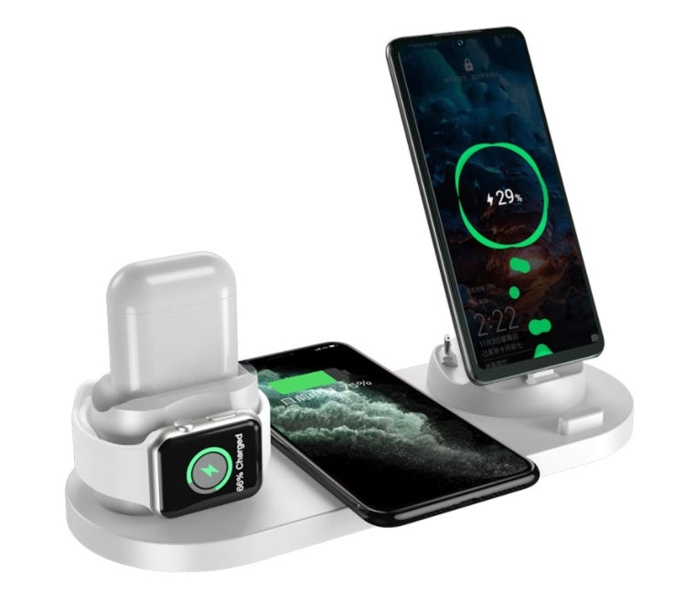 Wireless Charger For IPhone Fast Charger For Phone Fast Charging Pad For Phone Watch 6 In 1 Charging Dock Station Buy Center