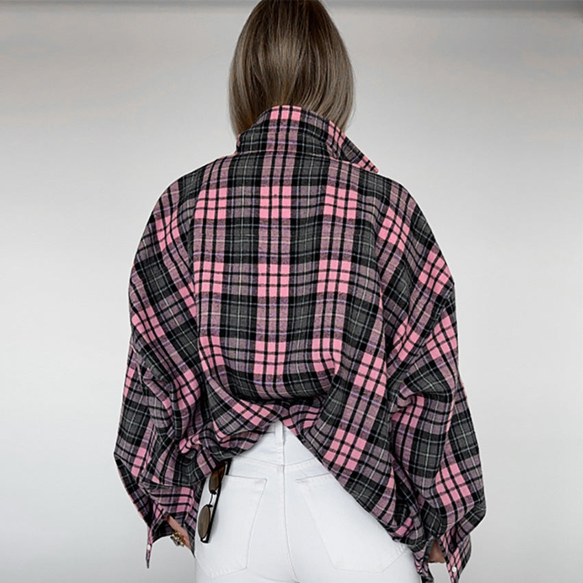 Buy Center Prestige-Plaid Simple Women's Shirt Niche